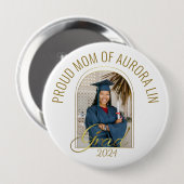 Moderne Mama des Grad Custom Foto Boho Button (Vorne & Hinten)