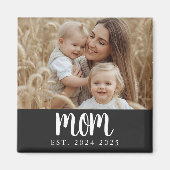 Moderne Mama etablierte Foto Gift Magnet (Vorne)