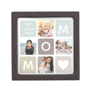 Moderne MAMA Foto Collage Muttertag Niedliche Fami Kiste