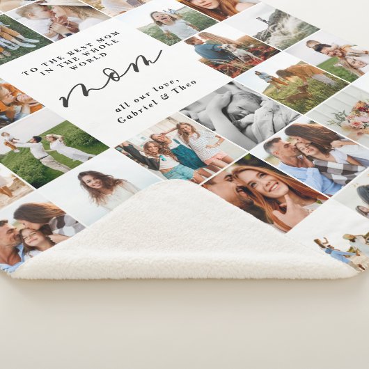 Moderne Mama-Foto-Skripte Sherpadecke (3/4)