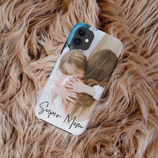 Moderne Mama Foto & Super Mama | Geschenk für Mama Case-Mate iPhone Hülle