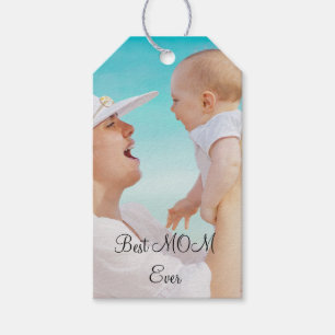 Moderne Mama Foto & Super Mama   Geschenk für Mama Geschenkanhänger