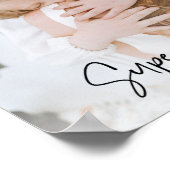 Moderne Mama Foto & Super Mama | Geschenk für Mama Poster (Ecke)