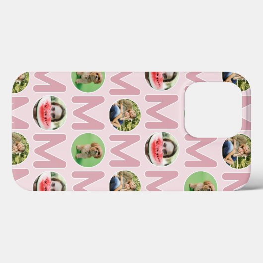 Moderne Mama Fotovorlage Rosa Case-Mate iPhone Hülle (Rückseite (Horizontal))