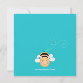 Moderne Mama für Bee Baby Dusche Einladung (Rückseite)