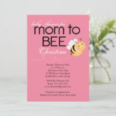 Moderne Mama für Bee Baby Dusche Einladung (Stehend Vorderseite)