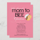 Moderne Mama für Bee Baby Dusche Einladung (Vorne/Hinten)