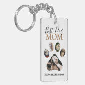 Moderne Mama für Hunde | FotoCollage Schlüsselanhänger (Vorderseite links)