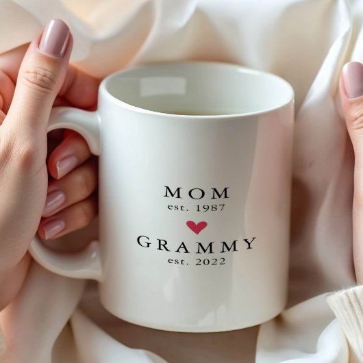 Moderne Mama | Grammy Year Est. Tasse