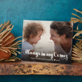 Moderne Mama immer in meiner Ecke Foto Tabletop Fotoplatte (Seite)