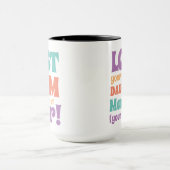 Moderne Mama Kinder Name Muttertagsgeschenk Tasse (Zentrum)