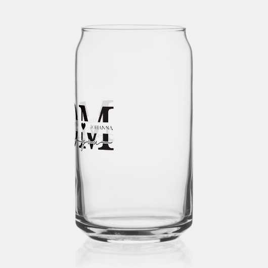 Moderne Mama Kinder nennen Muttertag Dosenglas (Links)