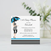 Moderne Mama Kinderdusche Einladungen (Stehend Vorderseite)