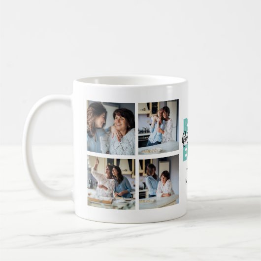 Moderne Mama mit dem besten je-Bonus | FotoCollage Kaffeetasse (Links)