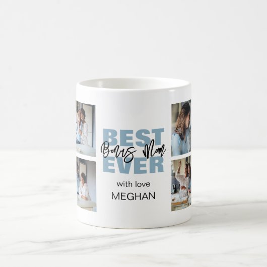 Moderne Mama mit dem besten je-Bonus | FotoCollage Kaffeetasse (Mittel)
