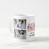 Moderne Mama mit dem besten je-Bonus | FotoCollage Kaffeetasse (Vorderseite Links)