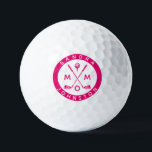 Moderne Mama Personalisiert Name Golf Lover Clubs Golfball<br><div class="desc">Moderne Mama Personalisiert Name Golf Lover Clubs Golf Balls</div>