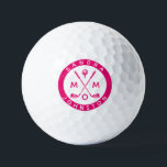 Moderne Mama Personalisiert Name Golf Lover Clubs Golfball<br><div class="desc">Moderne Mama Personalisiert Name Golf Lover Clubs Golf Balls</div>