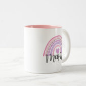 Moderne Mama Rainbow Mama Mothers Day Tasse (VorderseiteRechts)