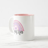 Moderne Mama Rainbow Mama Mothers Day Tasse (Vorderseite Links)