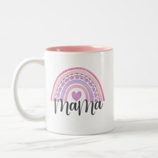 Moderne Mama Rainbow Mama Mothers Day Tasse (Links)