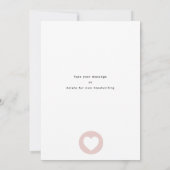 Moderne MAMA Rosa Schwarzes Herz Muttertag (Rückseite)