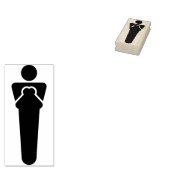 Moderne Mama Silhouette Art Briefmarke Gummistempel (Stempel)