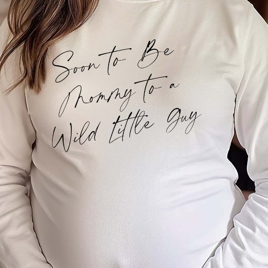 Moderne Mama-to-be, Wild One Themed, Baby Boy Show T-Shirt