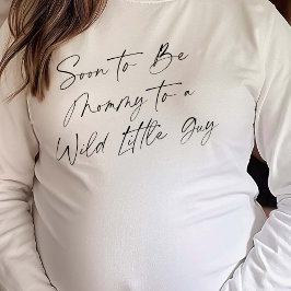 Moderne Mama-to-be, Wild One Themed, Baby Boy Show T-Shirt