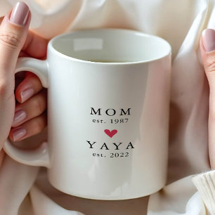 Moderne Mama   Yaya Year Est. Tasse