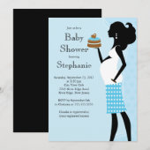 Moderne Mama, zum Jungen-Baby-Dusche zu sein Einladung (Vorne/Hinten)