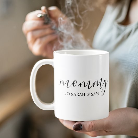 Moderne Mami-Kinder nennen Muttertag Kaffeetasse