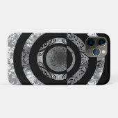 Moderne Mandala 1 - Black&White Case-Mate iPhone Hülle (Rückseite (Horizontal))