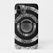 Moderne Mandala 1 - Black&White Case-Mate iPhone Hülle (Rückseite)
