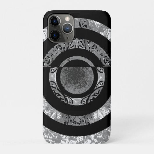 Moderne Mandala 1 - Black&White Case-Mate iPhone Hülle (Rückseite)