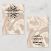 Moderne Mandala Earring-Grafikkarte Visitenkarte (Vorne/Hinten)