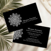 Moderne Mandala Grafische Scrapbooking Business Ca Visitenkarte