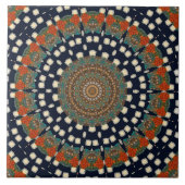 Moderne Mandala Keramik Tile Fliese (Vorderseite)