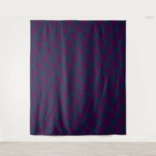 MODERNE Mandala KLEINE LINES - LILA-BLAUE Tapestry Wandteppich