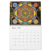 Moderne Mandala-Kunst entwirft Kalender 2014 (Feb 2027)