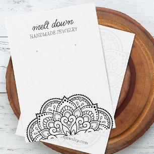 Moderne Mandala-Ohrschmuck-Displaykarte