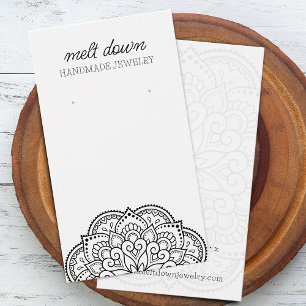 Moderne Mandala-Ohrschmuck-Displaykarte
