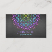 Moderne Mandala Yoga Instructor Busines Visitenkarte (Vorderseite)