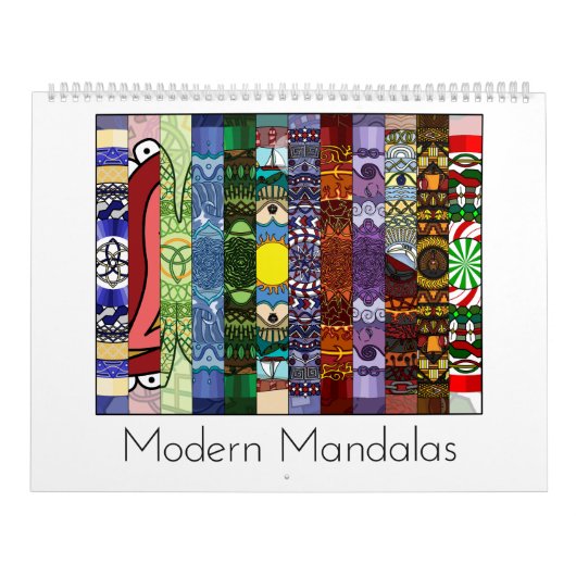 Moderne Mandalase 12 Monate Kalender (Titelbild)