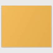Moderne Mango Gelbe Einfarbige Farbe Geschenkpapier (Flach)