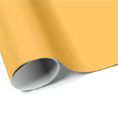 Moderne Mango Gelbe Einfarbige Farbe Geschenkpapier (Rolleneckpunkt)