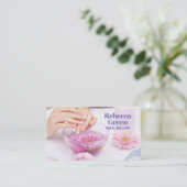 Moderne Maniküre Nägel Nagelsalon Maniküre Visitenkarte (Stehend Vorderseite)