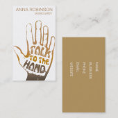 Moderne Maniküre Nagelkunst Visitenkarte (Vorne/Hinten)