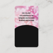 moderne Maniküristnagelkünstler-Rosamaniküre Visitenkarte (Rückseite)