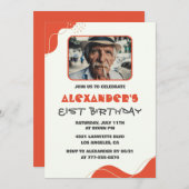 Moderne Männer Einladungen zum 81. Geburtstag (Vorne/Hinten)